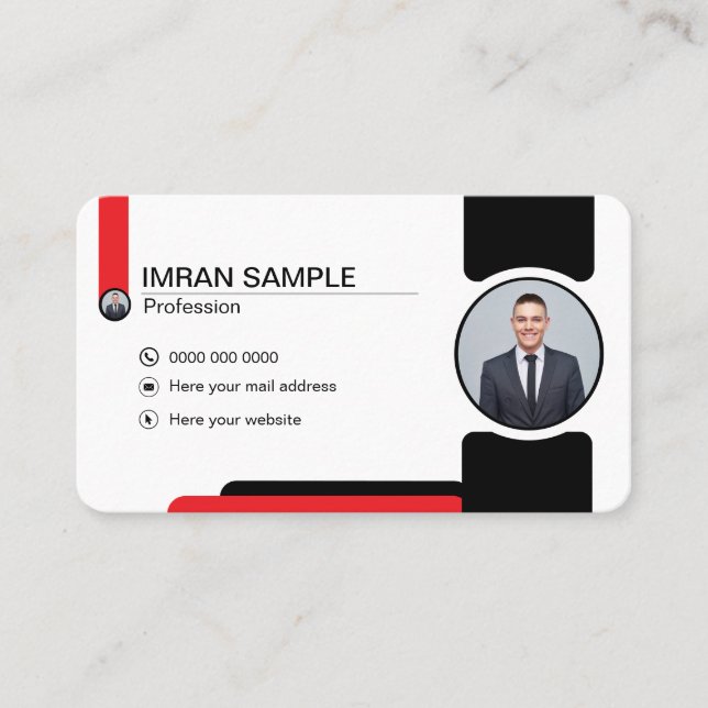 carte de visite édition photo (Devant)