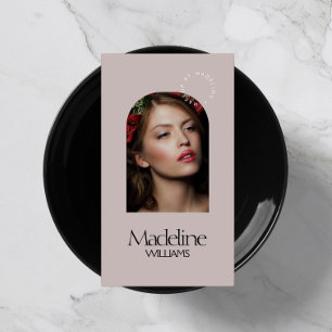 Carte De Visite Editorial Chic Beauté Salon maquillage Artiste Mau