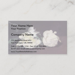 Carte De Visite Edouard Manet - Branche des Peonies Blanches et de