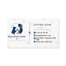 Carte de visite éducateur canin personnalisable