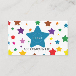 Carte de visite éducative unique étoile colorée