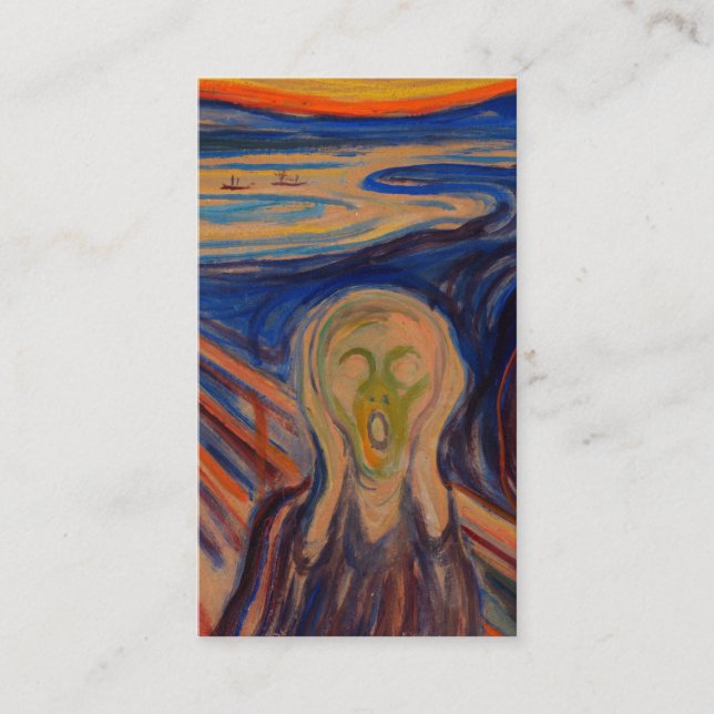 Carte De Visite Edvard Munch Le Cri 1910 (Devant)
