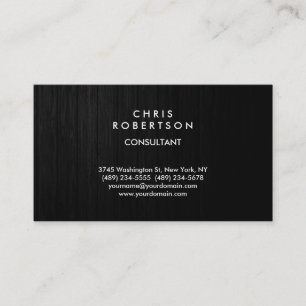 Carte de visite Effet Bois Gris Tendance