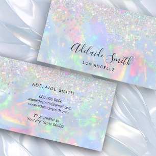 Carte De Visite effet fausse parties scintillant opal gemstone
