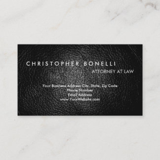 Carte De Visite Effet spécial en cuir gris