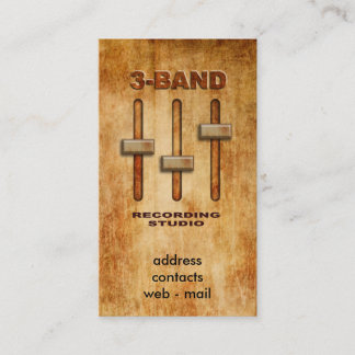 Carte De Visite égaliseur de 3 bandes (version grunge)