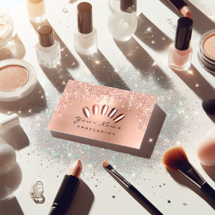 Carte De Visite Égouttements maigres de manucure de rose de rose