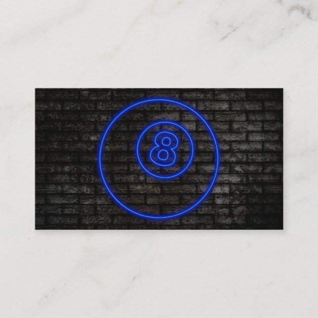 Carte De Visite eightball : signe électrique (Devant)