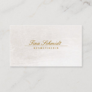 Carte De Visite Einfache élégante Kosmetik Salon Spa Visitenkarte