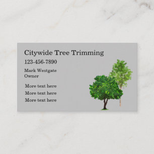 Carte De Visite Élagage d'arbres et service 