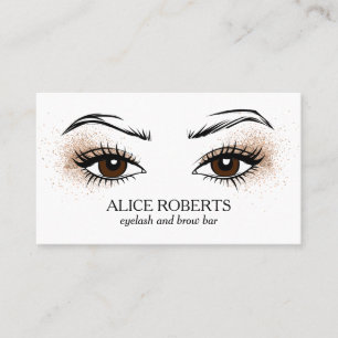 Carte De Visite Elargissement Chic Eyelash Brow Bar maquillage art