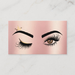 Carte De Visite Elargissement Gold Makeup Wink Eye Beauty Salon La