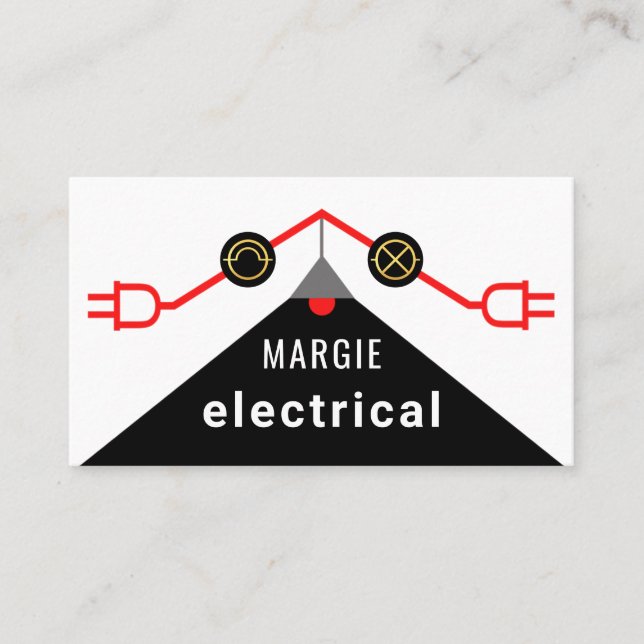 Carte De Visite Electrical Rooftop Circuit Wiring Frame (Devant)