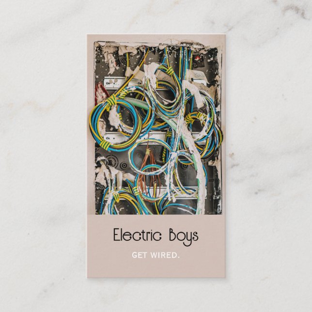 Carte De Visite Electrician Business Card (Devant)