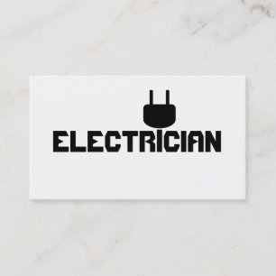 Carte De Visite Electrician Electric Electricity Company