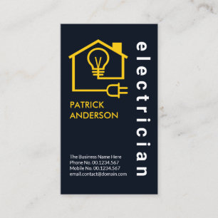 Carte De Visite Électricien de circuit électrique à domicile