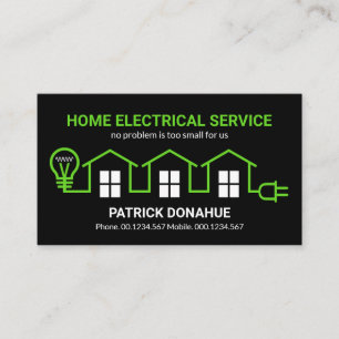 Carte De Visite Electricien de circuit électrique de la maison ver