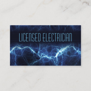 Carte De Visite Électricien de foudre électrique_Personnalisé