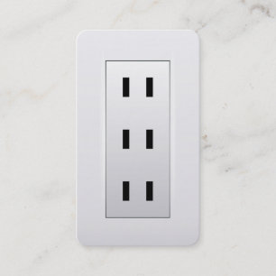 Carte De Visite Électricien de prise électrique