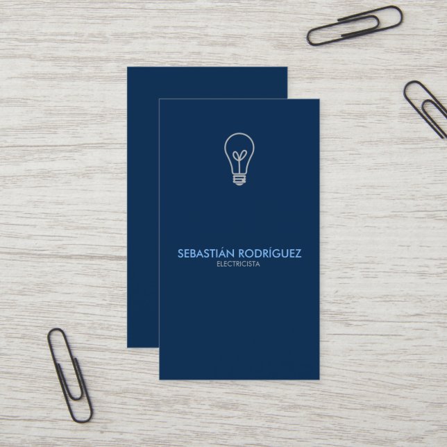 Carte De Visite Électricien - Électricien sur mesure (Devant/Arrière en situation)