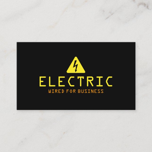 Carte De Visite Électricien Électrique Électricité (Devant)