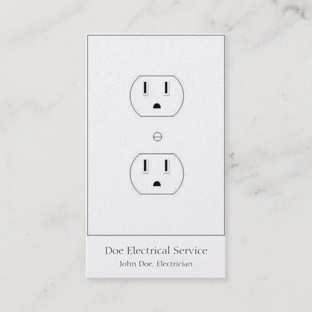 Carte De Visite Électricien/entrepreneur (Devant)