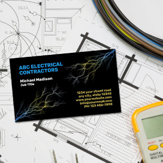 Carte De Visite Électricien | Entrepreneur Électricien