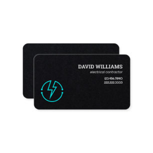 Carte De Visite Électricien Premium