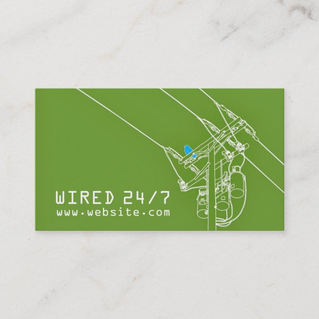 Carte de visite électrique (Devant)