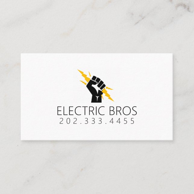 Carte de visite électrique (Devant)