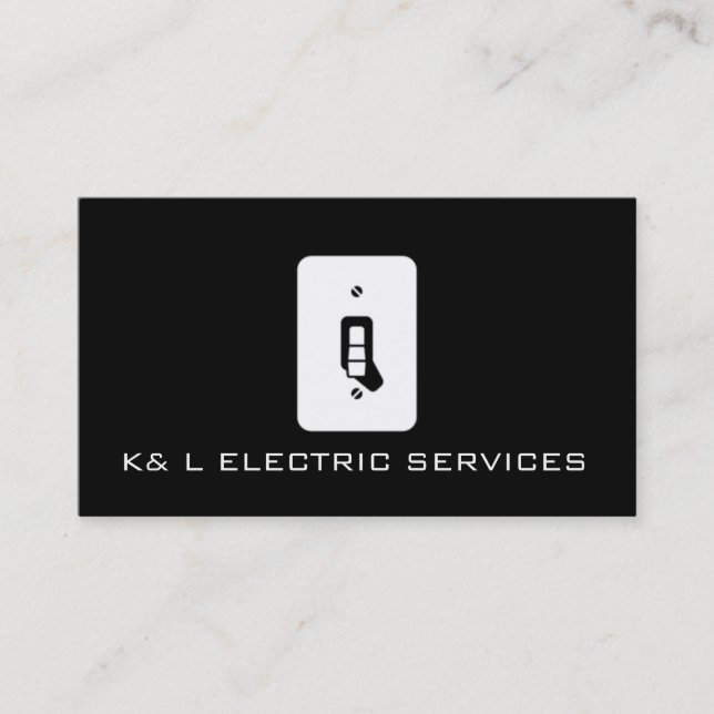 Carte de visite électrique électrique (Devant)