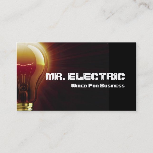 Carte de visite électrique  électrique (Devant)