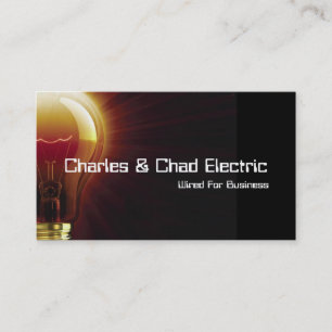Carte de visite électrique électrique
