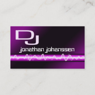 Carte de visite électrique moderne du DJ de