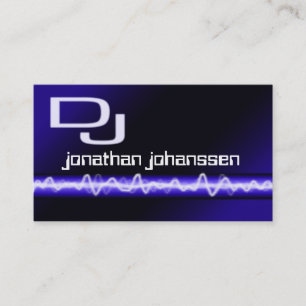 Carte de visite électrique moderne du DJ de