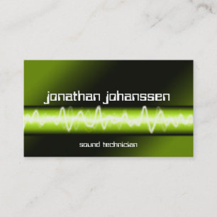 Carte de visite électrique moderne du DJ de