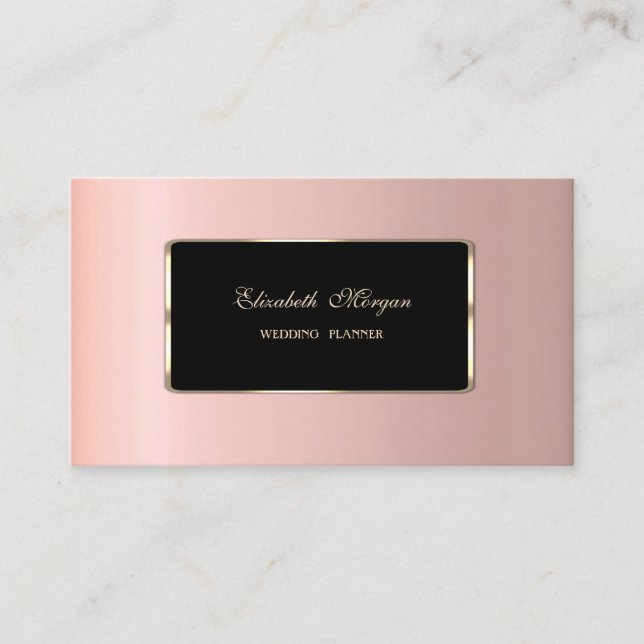 Carte De Visite Élégance Luxe Style Professionnalisme (Devant)