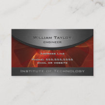 Élégance métallique rouge avec le code de QR