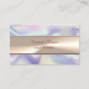 Carte De Visite Élégance Moderne Luxe Professionnel Holographique