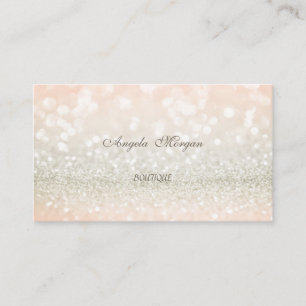 Carte De Visite Élégance Professionnelle Glamour Étincelant