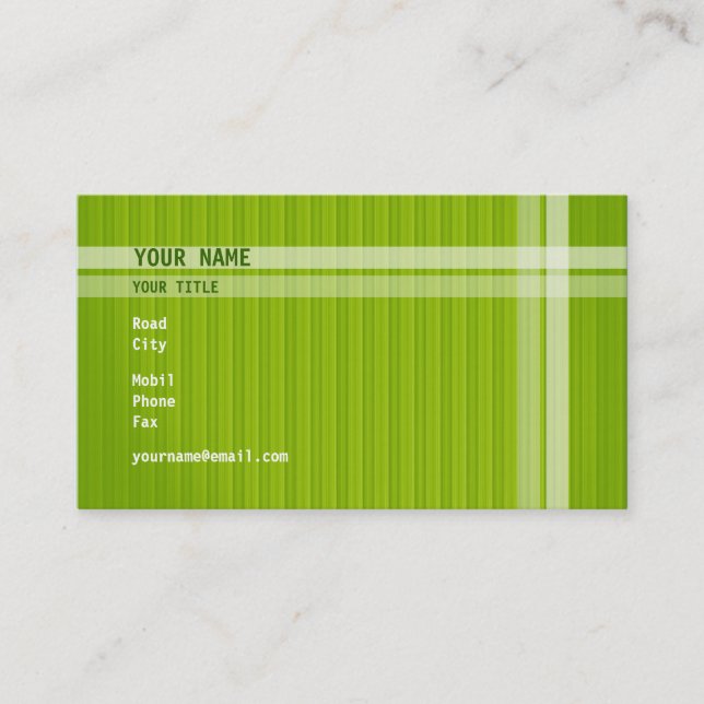 Carte de visite élégant (Devant)