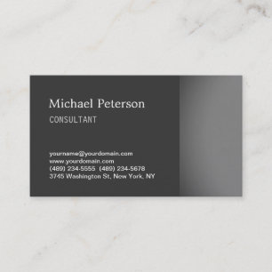 Carte de visite élégant à la mode Grey