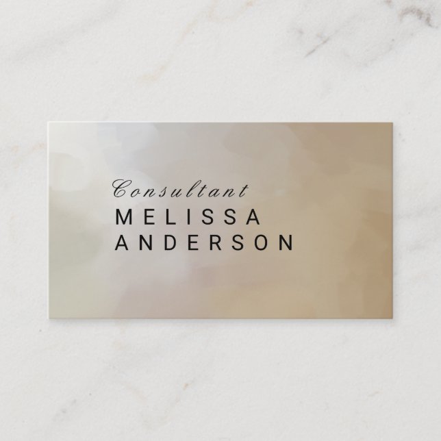 Carte De Visite Élégant Abstrait (Devant)