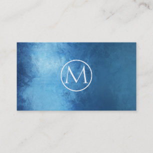 Carte De Visite Élégant abstrait d'indigo