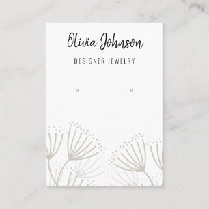 Carte De Visite Élégant affichage moderne bijoux Dandelion