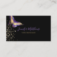 Elégant Aquarelle Purple & Gold Parties scintillan