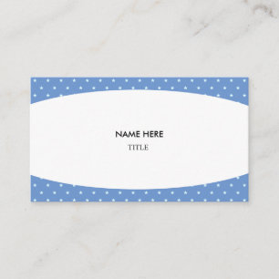 Carte De Visite Élégant Arrière - plan blanc et étoilé