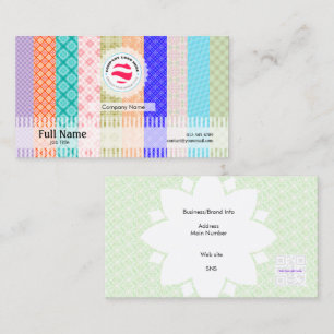 Carte de visite élégant avec QR - Découpage