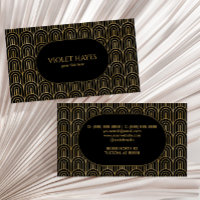 Elégant Black Gold Art Déco Motif sur mesure