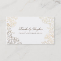 Élégant blanc floral vintage d'effet de feuille